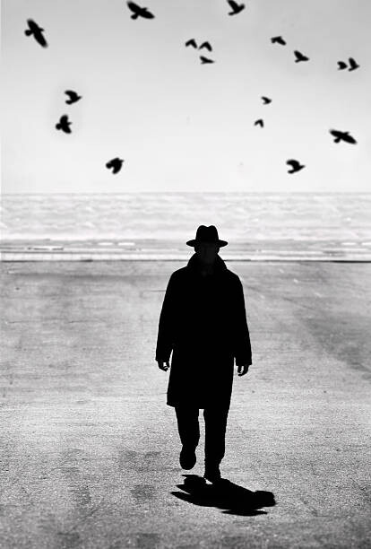 Αυτοκόλλητο Man walking