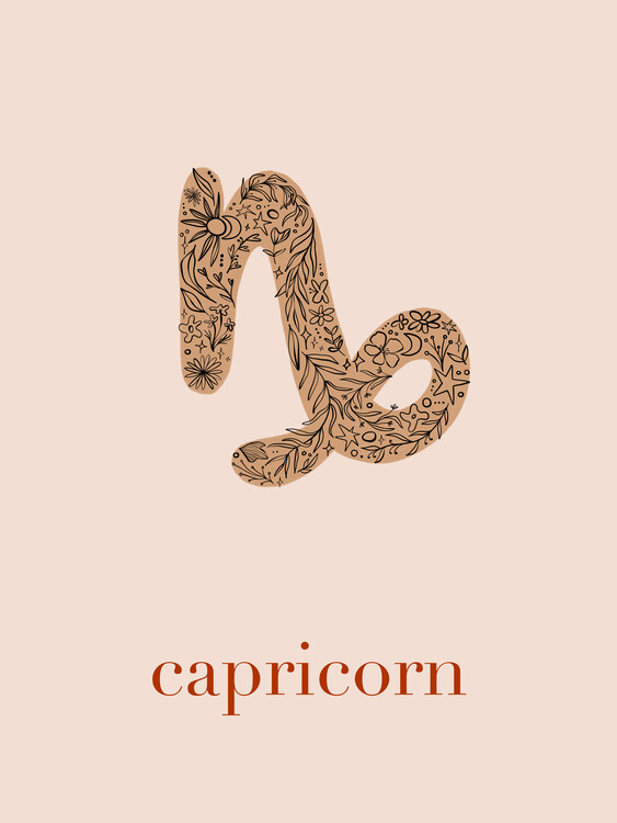 Capricorn astrology aesthetic wallpaper - Stock Illustration [109788577] -  PIXTA