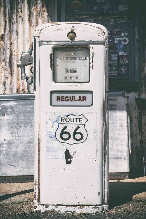 Valokuvataide American West - Regular 66 Gas Station