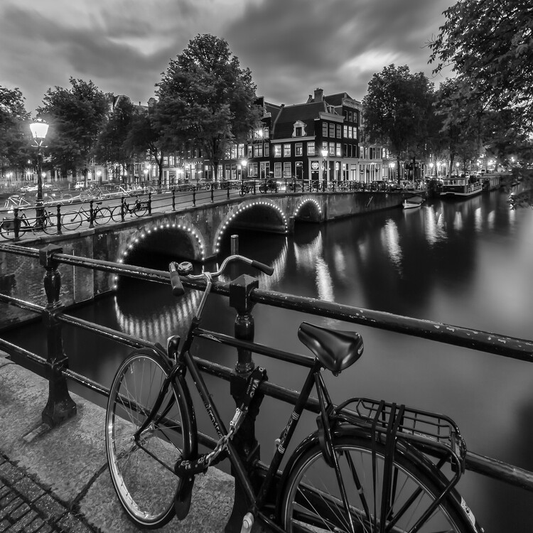 Art Photography AMSTERDAM Evening impression from Brouwersgracht