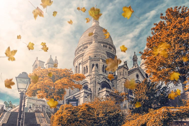 Valokuvatapetti Autumn In Montmartre