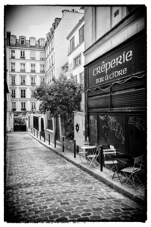 Taide valokuvaus Black Montmartre - Creperie