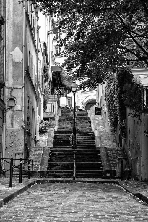 Arte Fotográfica Black Montmartre - French Street