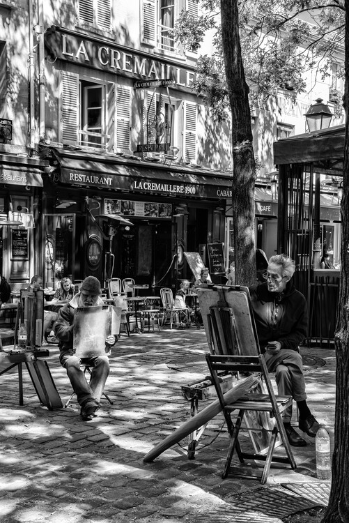 Art Photography Black Montmartre - French Street Painters