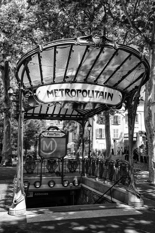 Valokuvataide Black Montmartre - Metro Abbesses