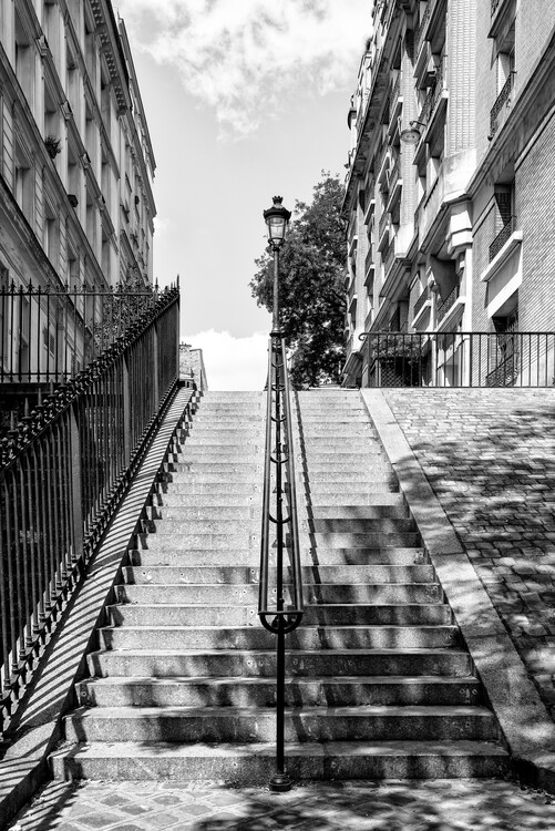 Arte Fotográfica Black Montmartre - Montmartre Staircases