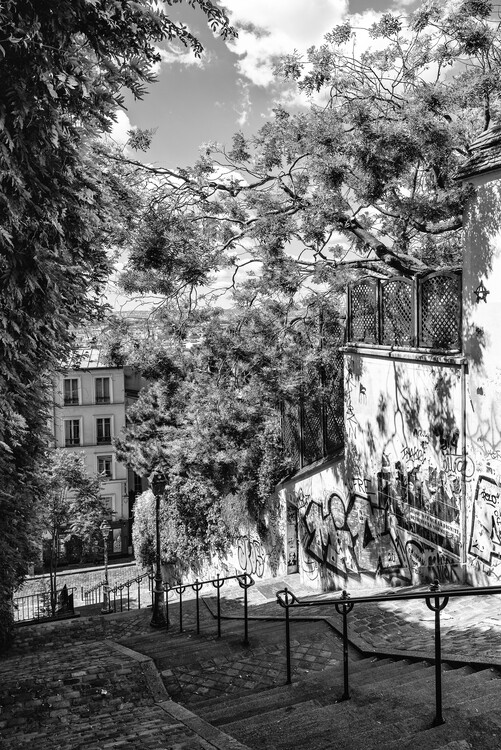 Art Photography Black Montmartre - Staircases