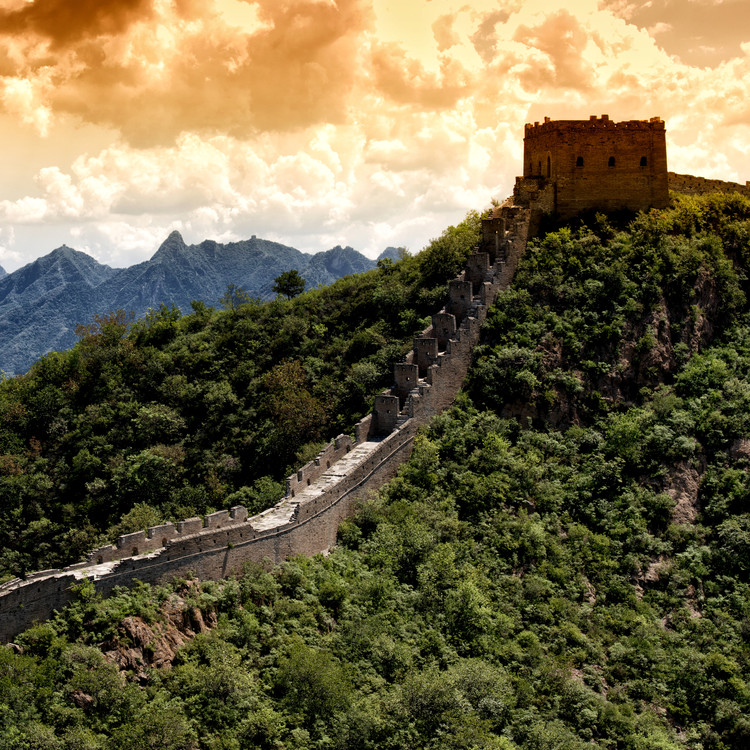Art Photography China 10MKm2 Collection - Great Wall of China at Sunset