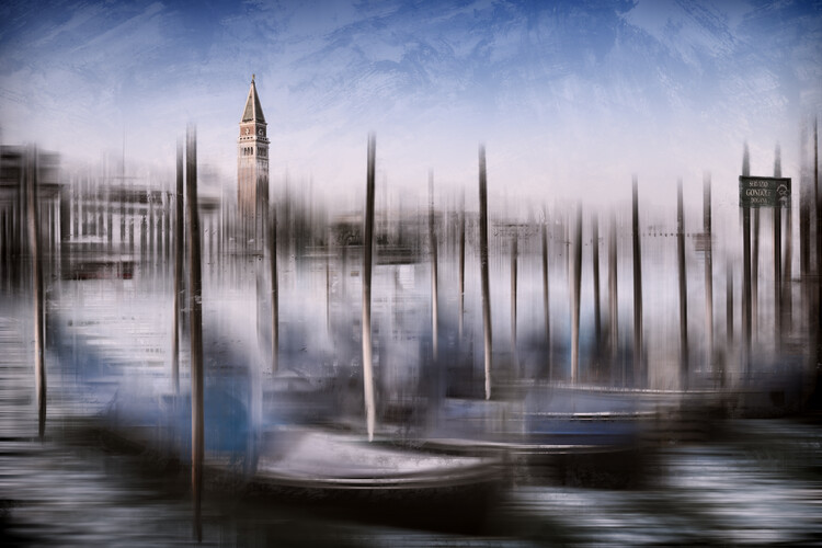 Taide valokuvaus City Art VENICE Grand Canal and St Mark's Campanile