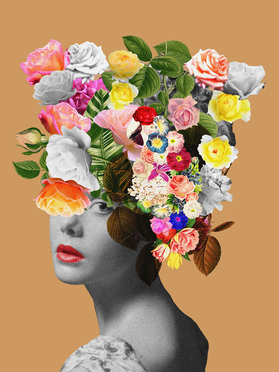 Poster Floral Portrait