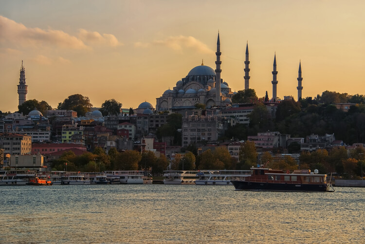 Canvas Print Istanbul sunset