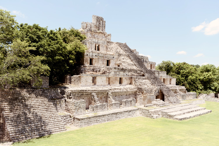 Canvas Print Maya Archaeological Site