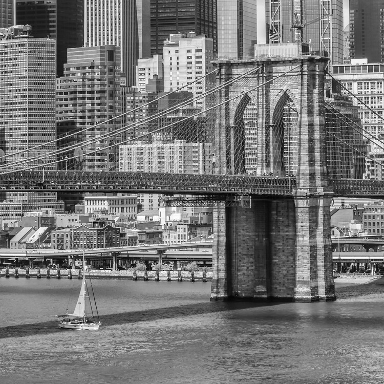 Canvas Print NEW YORK CITY Brooklyn Bridge And East River