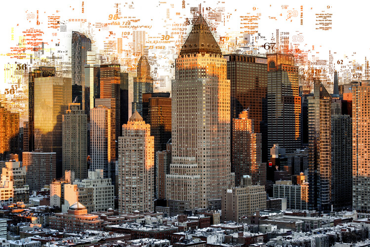 Arte Fotográfica Numbers Collection - New York Buildings