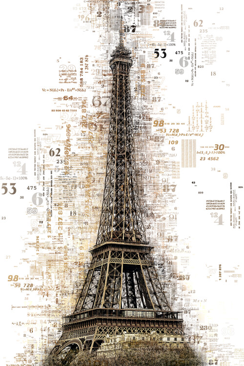 Arte Fotográfica Numbers Collection - Paris Eiffel