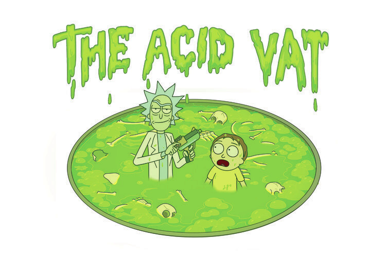Wallpaper Mural Rick & Morty - The acid vat