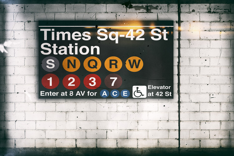 Canvas Print Times Square Station