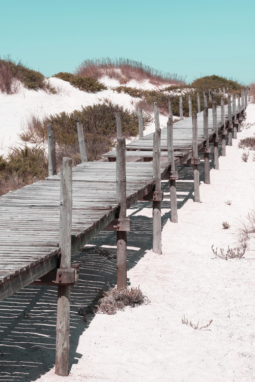Canvas Print Wooden Pier on the Beach