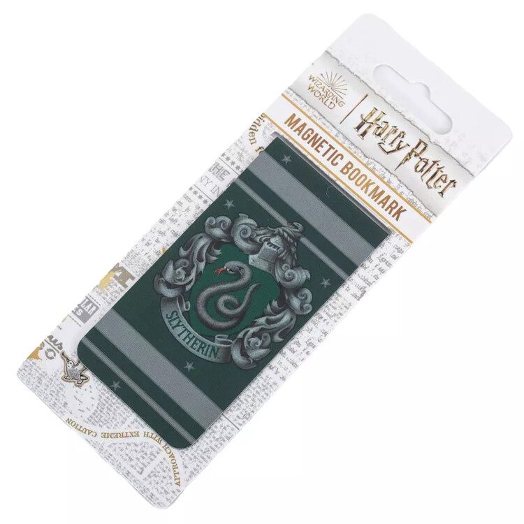 Magnetic Bookmark Harry Potter - Colourful Crest Slytherin