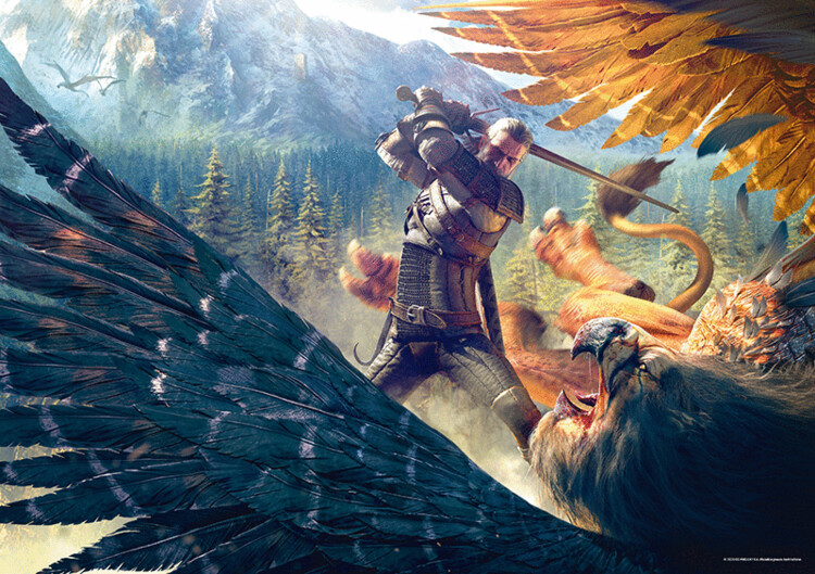 Puzzle The Witcher - Griffin Fight