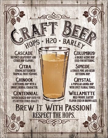 Metal sign Brew It - Passion