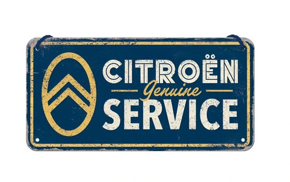 Metal sign Citroen - Genuine Service