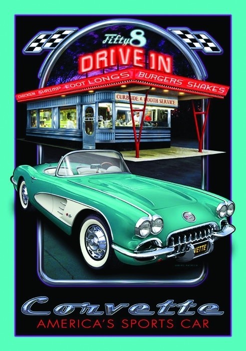Corvette Gifts For Men, Vintage Garage Metal Signs Tin Corvette Sign Funny  Car Poster Room Accessories Man Cave Wall Art Decor Corvette Parking Only