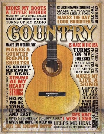 Metal sign Country - Made in America
