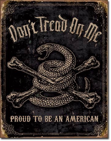 Metal sign DTOM - proud american