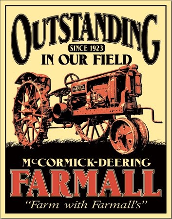 Metal sign Farmall - Outstanding