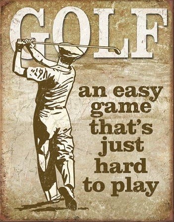 Metal sign Golf - Easy Game