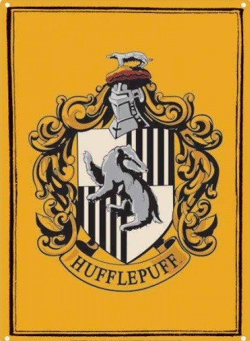 Metal sign Harry Potter - Hufflepuff