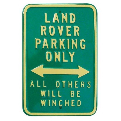 Gifr for LAND ROVER tdi model owner by Custom- Size Large 205 x 270mm DISCOVERY Car Parking Sign All fixing included Made in UK