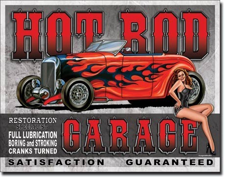 Hot Rod Retro replica vintage style metal tin sign gift garage 