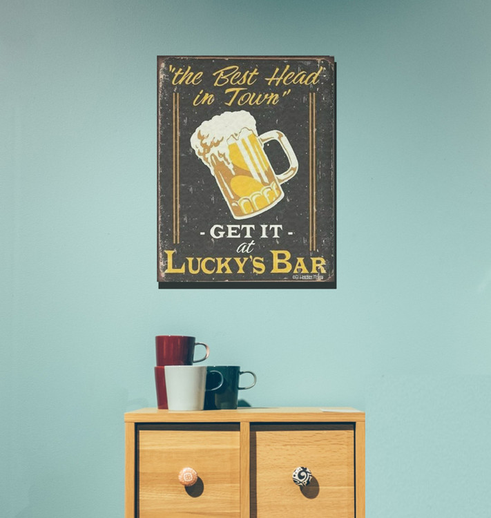 Metal sign MOORE - lucky's bar