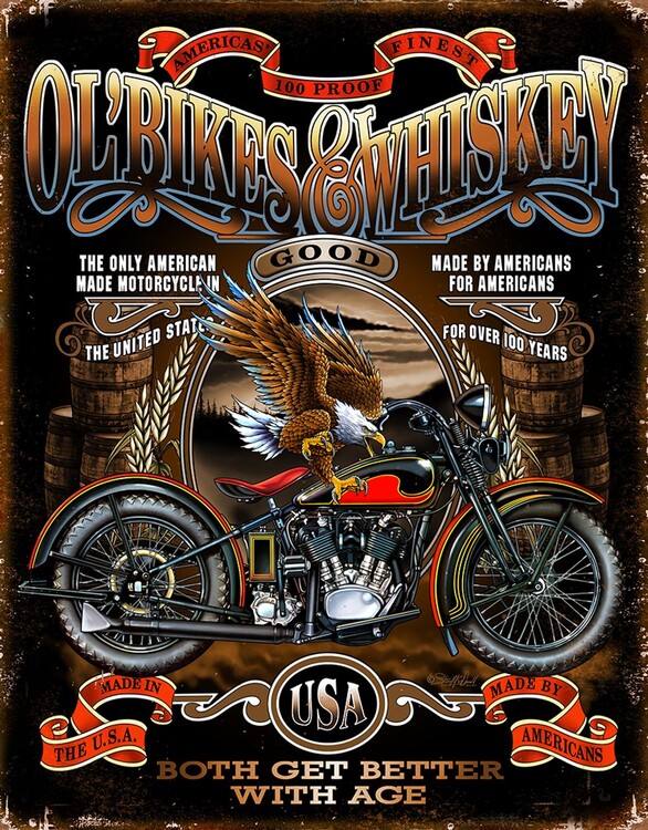 Метална табела Ol‘ Bikes