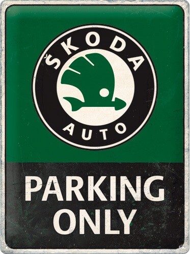  CakJuice Tin Sign Funny Polish Parking Only Tin Sign