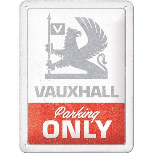 Metal sign Vauxhall - Parking Only