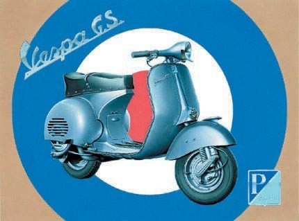 Wall Thermometer, Vespa Garage - Then Retro