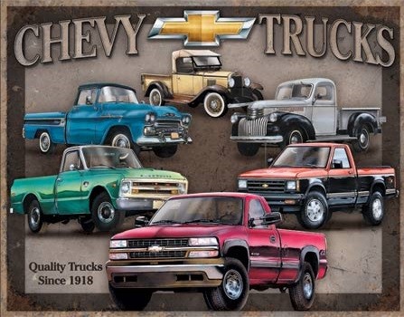 Metallikyltti Chevy Trucks Tribute