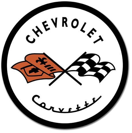 Metallikyltti CORVETTE 1953 CHEVY - Chevrolet logo