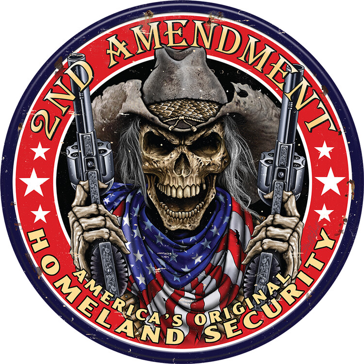 Metallikyltti Tin Sign -2nd Amendment