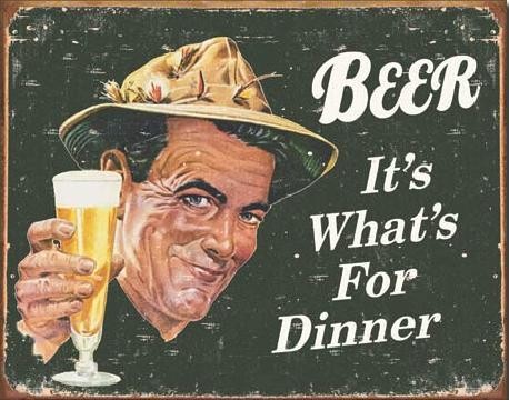 Metalllilaatta EPHEMERA - BEER - For Dinner