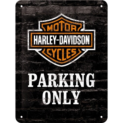 Metalni znak Harley Davidson - Parking Only