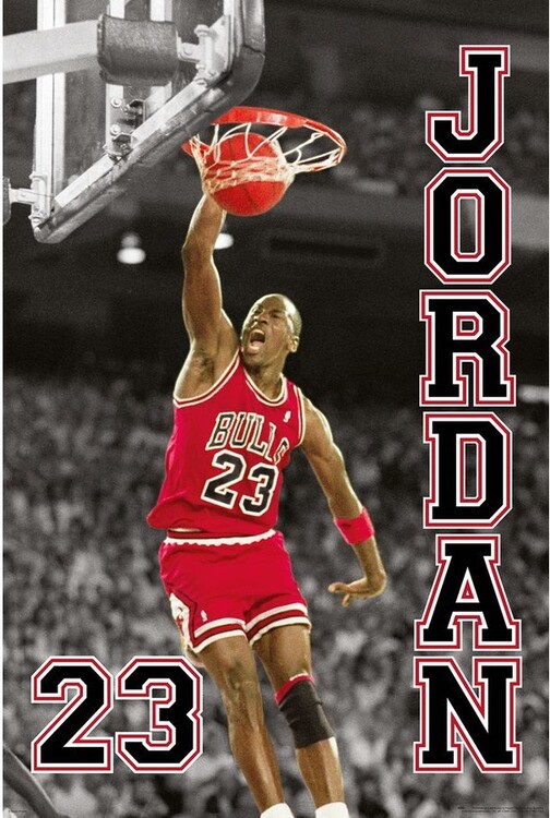 Pôster, quadro com moldura Michael Jordan