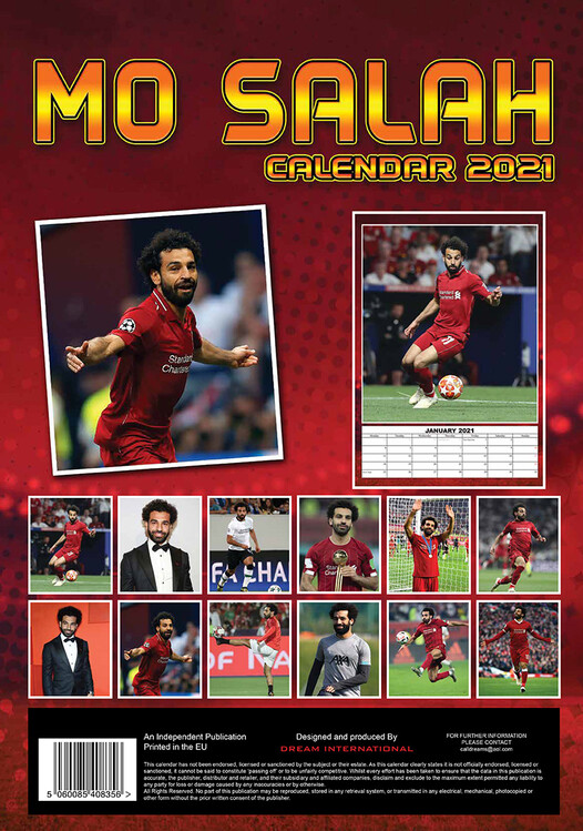 Mo Salah Wall Calendars Large Selection