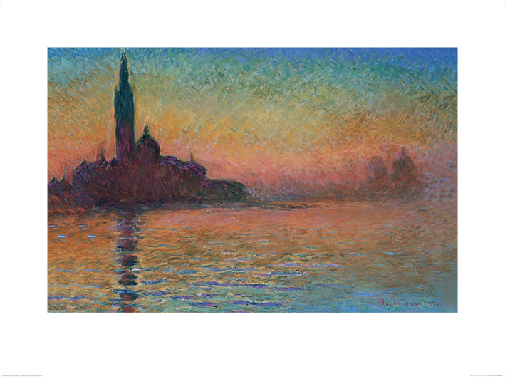 sunset in venice painting