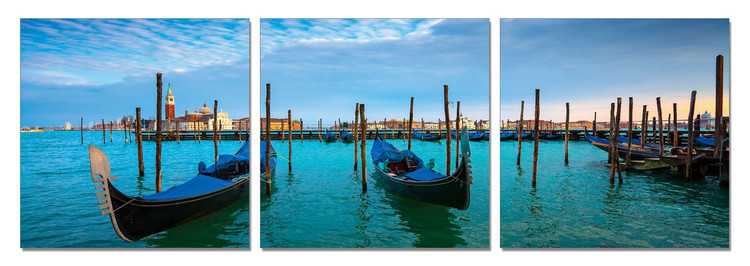 Blue Harbor Mounted Art Print