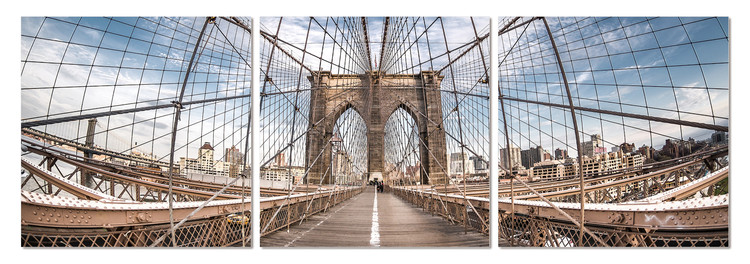 Brooklyn bridge Mounted Art Print