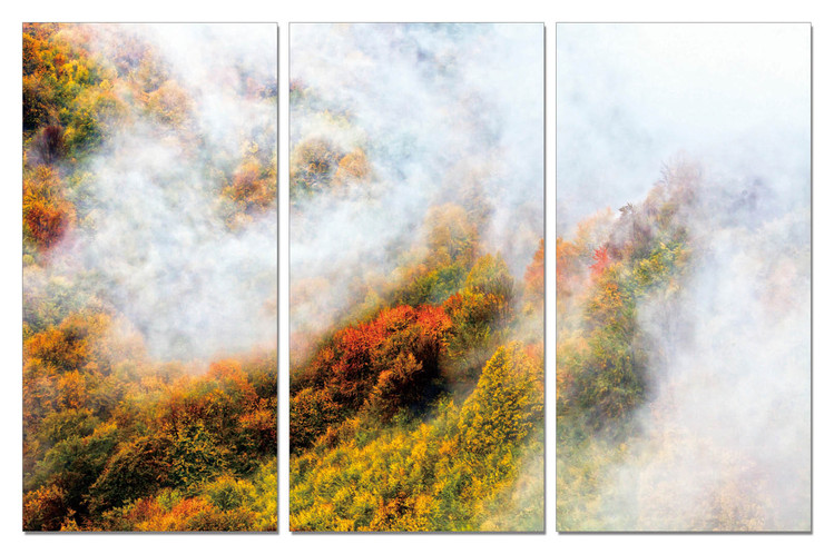 Colorful landscape Mounted Art Print